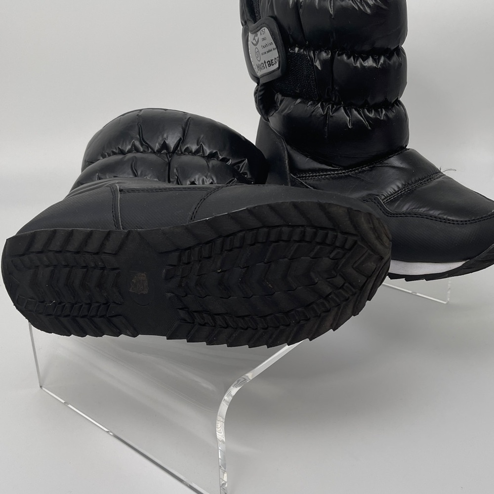 HobiBear Kids Black Puffer Winter Boots A757 size 37